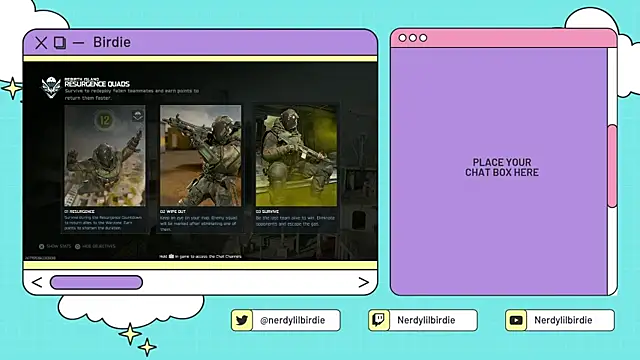 Nerdylilbirdie online show from 01.09.26