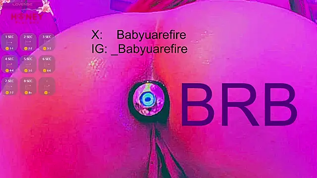 Snapshot of babyuarefire chatting on 02.21.25 babyuarefire online show from 02.21.25