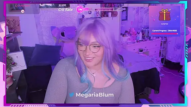 Snapshot of MegariaB chatting on 12.15.24 MegariaB online show from 12.15.24