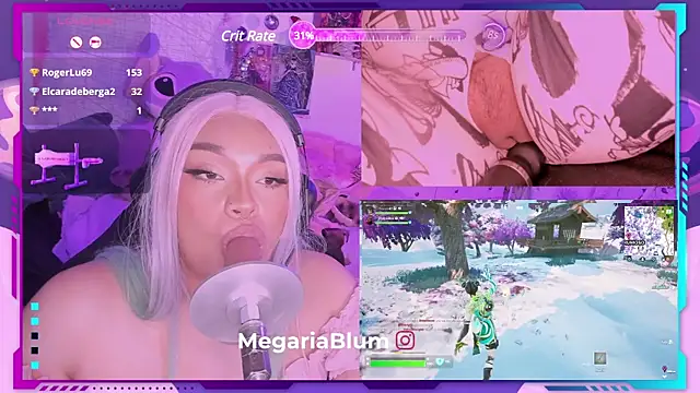 Snapshot of MegariaB chatting on 12.20.24 MegariaB online show from 12.20.24