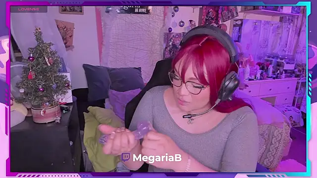 Snapshot of MegariaB chatting on 12.21.24 MegariaB online show from 12.21.24