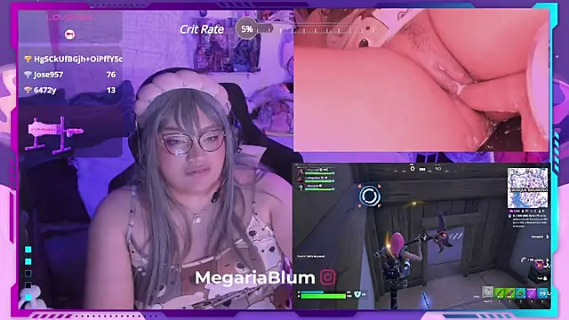 Snapshot of MegariaB chatting on 12.22.24 MegariaB online show from 12.22.24