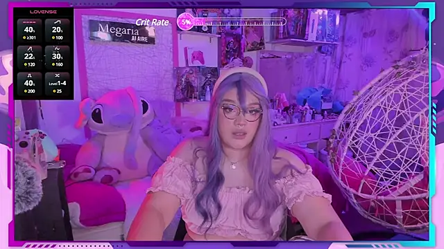 Snapshot of MegariaB chatting on 02.27.25 MegariaB online show from 02.27.25