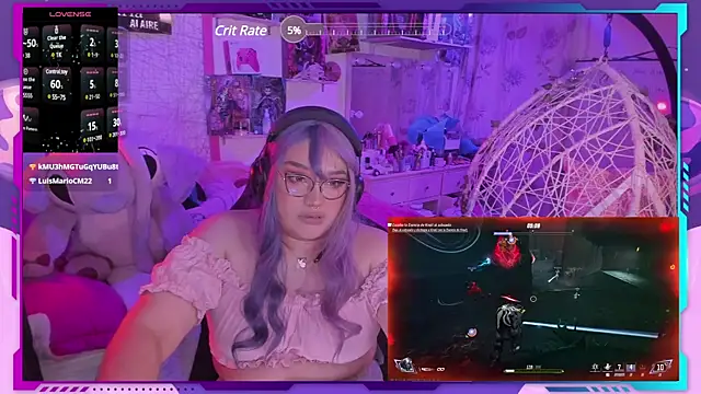 Snapshot of MegariaB chatting on 02.27.25 MegariaB online show from 02.27.25
