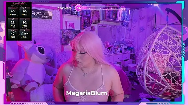 Snapshot of MegariaB chatting on 02.28.25 MegariaB online show from 02.28.25