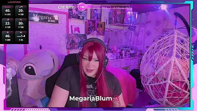 Snapshot of MegariaB chatting on 03.17.25 MegariaB online show from 03.17.25