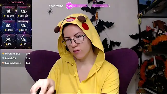 Snapshot of vaders_daughter chatting on 10.24.25 vaders daughter online show from 10.24.25