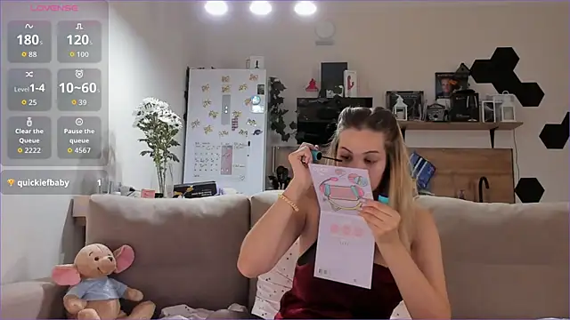 Girl alone home online show from 10.24.25