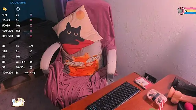 Snapshot of AllisonCatUwU chatting on 01.24.25 AllisonCatUwU online show from 01.24.25