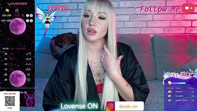 Eva Evile online show from 03.08.25