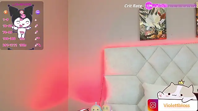 Snapshot of Violettbloss chatting on 10.01.25 Violettbloss online show from 10.01.25