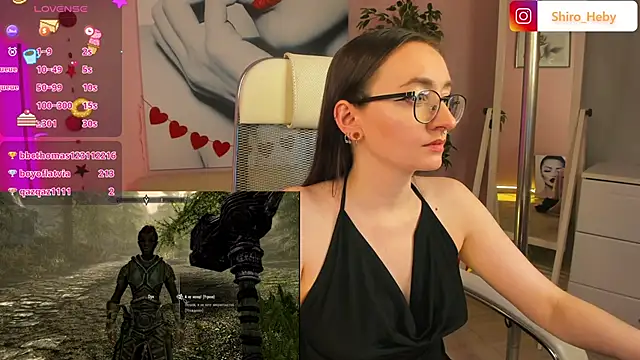 Snapshot of ShiroHeby chatting on 03.02.25 ShiroHeby online show from 03.02.25
