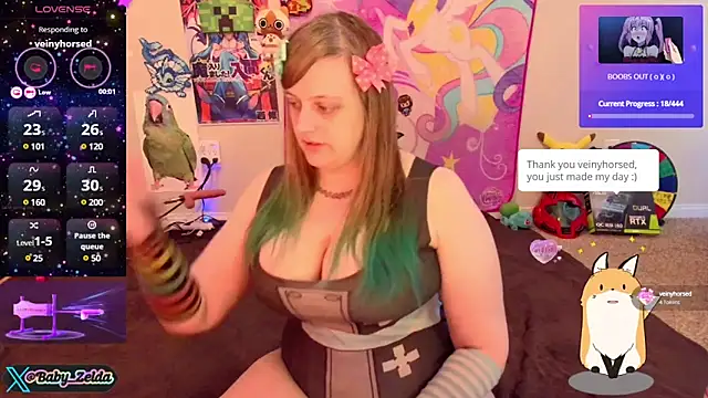 Snapshot of BabyZelda chatting on 12.09.24 BabyZelda online show from 12.09.24