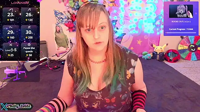 Snapshot of BabyZelda chatting on 01.19.25 BabyZelda online show from 01.19.25