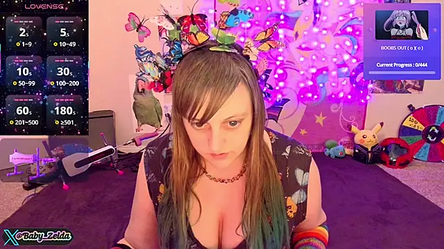 Snapshot of BabyZelda chatting on 01.26.25 BabyZelda online show from 01.26.25