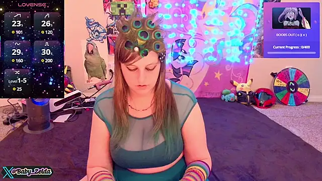 Snapshot of BabyZelda chatting on 02.05.25 BabyZelda online show from 02.05.25