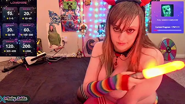 Snapshot of BabyZelda chatting on 02.18.25 BabyZelda online show from 02.18.25