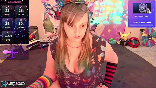 Snapshot of BabyZelda chatting on 02.23.25 BabyZelda online show from 02.23.25