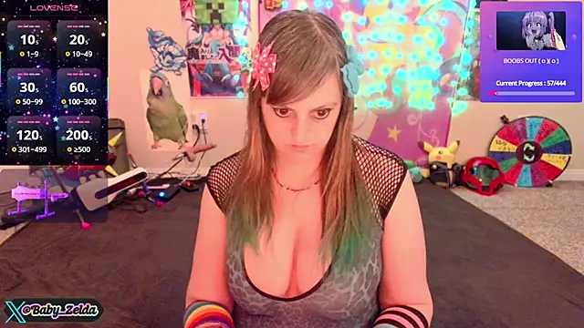 Snapshot of BabyZelda chatting on 02.24.25 BabyZelda online show from 02.24.25