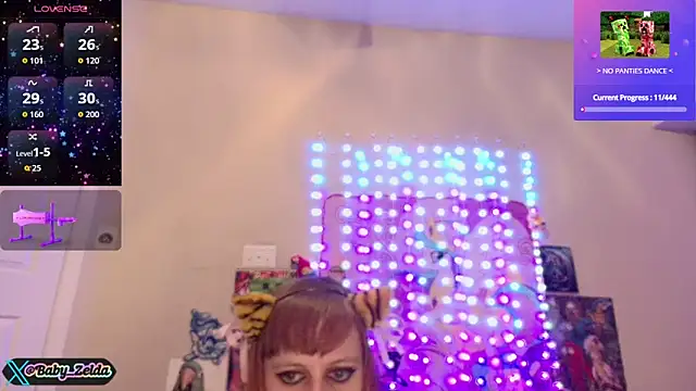 Snapshot of BabyZelda chatting on 09.21.25 BabyZelda online show from 09.21.25
