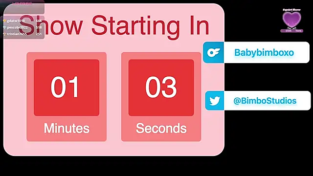 Snapshot of babybimbo chatting on 02.16.26 babybimbo online show from 02.16.26