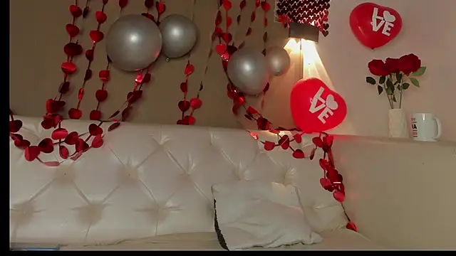 Snapshot of Scarlet_03 chatting on 02.14.25 Scarlet 03 online show from 02.14.25