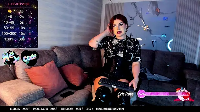 Madamxraven online show from 03.13.25