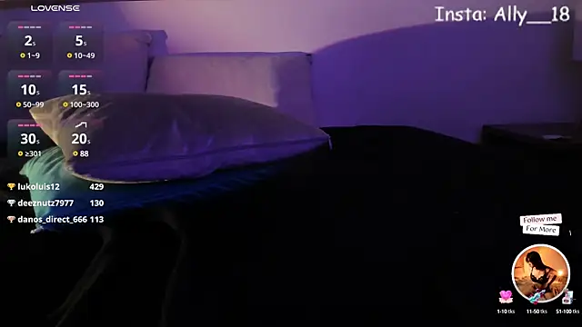 Ally addams online show from 01.11.25