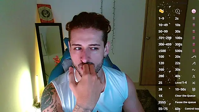 Snapshot of Ares_blue chatting on 02.04.25 Ares blue online show from 02.04.25