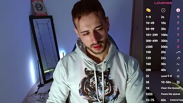 Snapshot of Ares_blue chatting on 02.22.25 Ares blue online show from 02.22.25