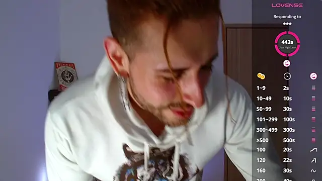 Snapshot of Ares_blue chatting on 02.22.25 Ares blue online show from 02.22.25