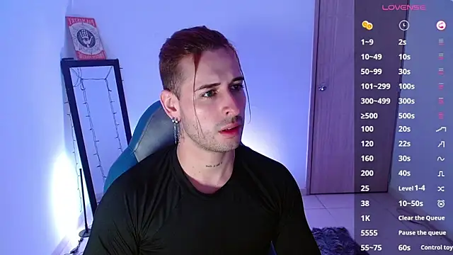 Snapshot of Ares_blue chatting on 02.24.25 Ares blue online show from 02.24.25