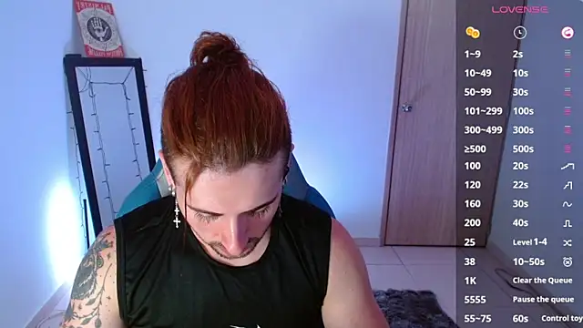 Snapshot of Ares_blue chatting on 03.01.25 Ares blue online show from 03.01.25