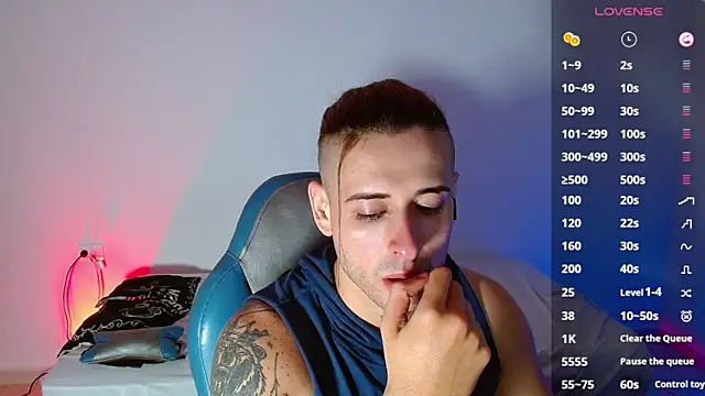 Snapshot of Ares_blue chatting on 03.20.25 Ares blue online show from 03.20.25