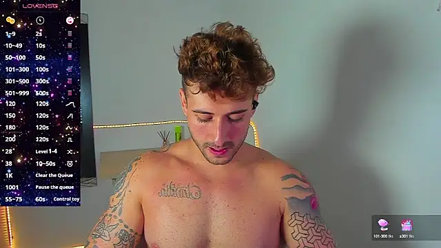 Snapshot of Ares_blue chatting on 10.16.25 Ares blue online show from 10.16.25