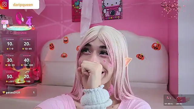 DaripQueen online show from 10.23.25