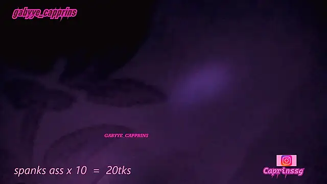 gabyye capprins online show from 01.19.26