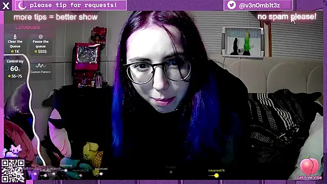 Snapshot of v3n0mb1t3z chatting on 12.21.24 v3n0mb1t3z online show from 12.21.24