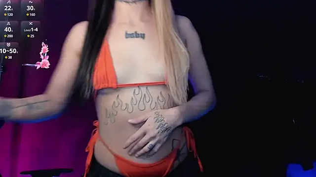 Snapshot of MilaAsh chatting on 02.18.25 MilaAsh online show from 02.18.25