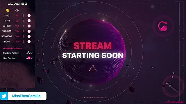 MissTheaCamille online show from 02.09.25