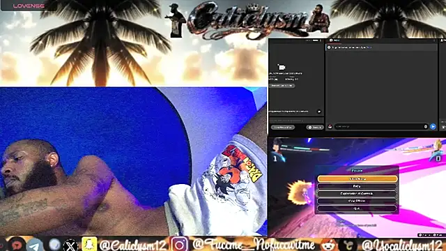 Snapshot of Caliclysm chatting on 07.16.26 Caliclysm online show from 07.16.26