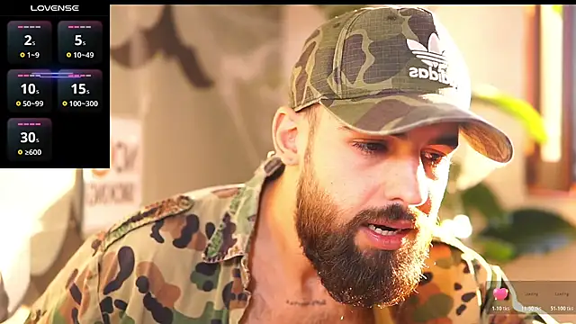 HairyRobxxx online show from 10.31.25