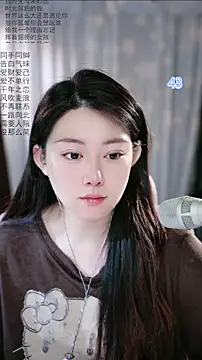 Snapshot of Dou-Dou-er chatting on 05.06.26 Dou-Dou-er online show from 05.06.26