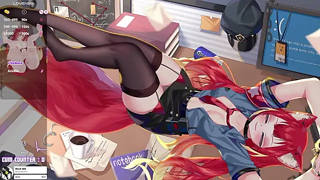 Snapshot of LewdKira_VT chatting on 02.23.26 LewdKira VT online show from 02.23.26