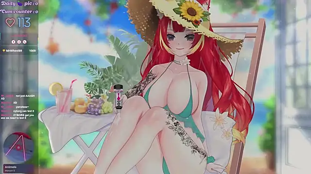 Snapshot of LewdKira_VT chatting on 06.21.26 LewdKira VT online show from 06.21.26