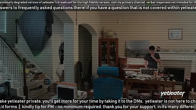 Snapshot of yetieater chatting on 02.10.25 yetieater online show from 02.10.25