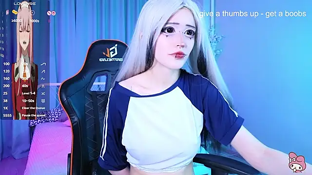 Snapshot of Setsunai_ chatting on 02.22.26 Setsunai online show from 02.22.26