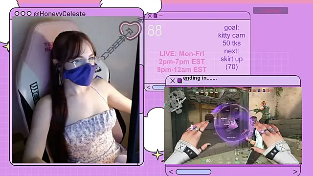 Snapshot of HoneyyCeleste chatting on 07.28.26 HoneyyCeleste online show from 07.28.26