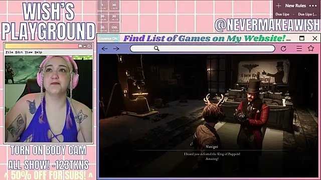 nevermakeawish online show from 04.10.26