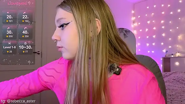Snapshot of RebeccaAster chatting on 02.16.26 RebeccaAster online show from 02.16.26